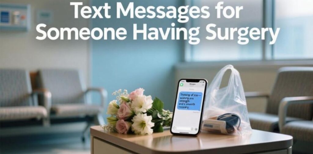 Heartfelt text messages to encourage and support someone who is having surgery.